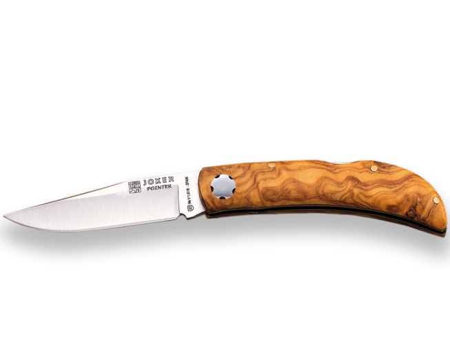 OLIVE WOOD SCALES JOKER POINTER...