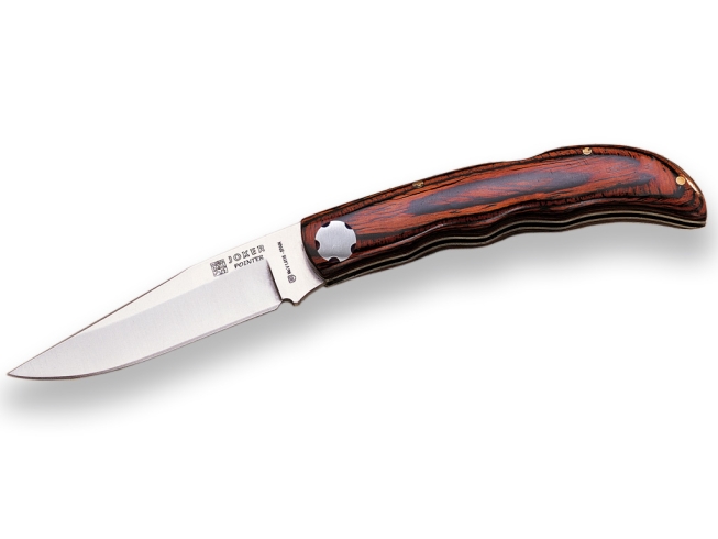 RED WOOD HANDLE JOKER POINTER FOLDING...