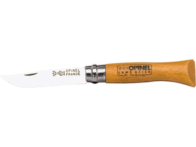 NAVAJA OPINEL Nº 6 HOJA CARBONO 7.3 CM