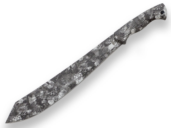 CAMO COATED RUBBER HANDLE AND BLADE...