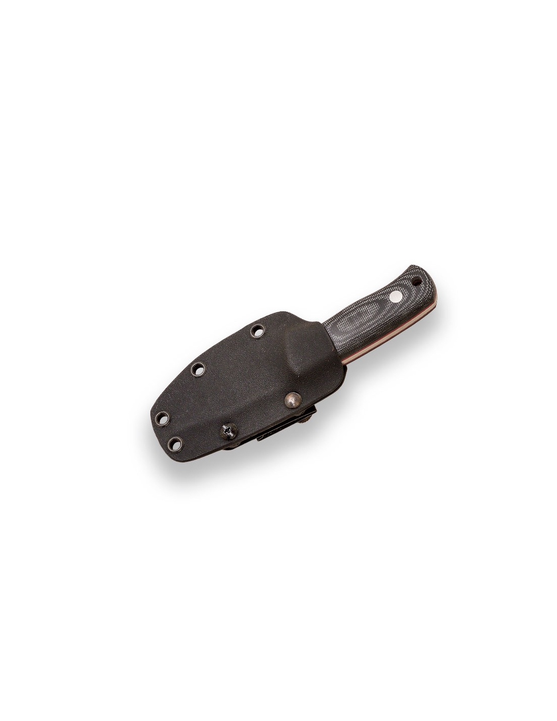 Skinning Knife Joker \"Erizo TS1\" CN81, 7,5 Cm Blade Of Böhler N695, Canvas Handle Micarta Orange, Black Leather Sheath, Tool For Fishing, Camping And Hiking