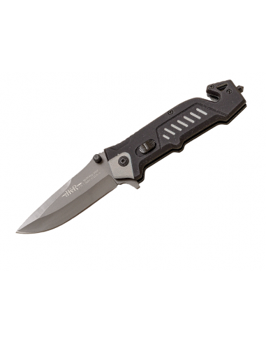 RESCUE KNIFE RUBBERIZED HANDLE BLADE...