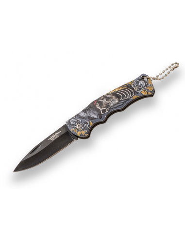 COUTEAU MANCHE ABS PIRATE SKULL IMAGE...