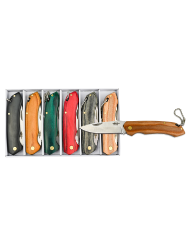 6 PCS SET FOLDING KNIVES 7 CM BLADE...