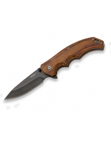 FOLDING KNIFE WITH WOODEN HANDLE AND...