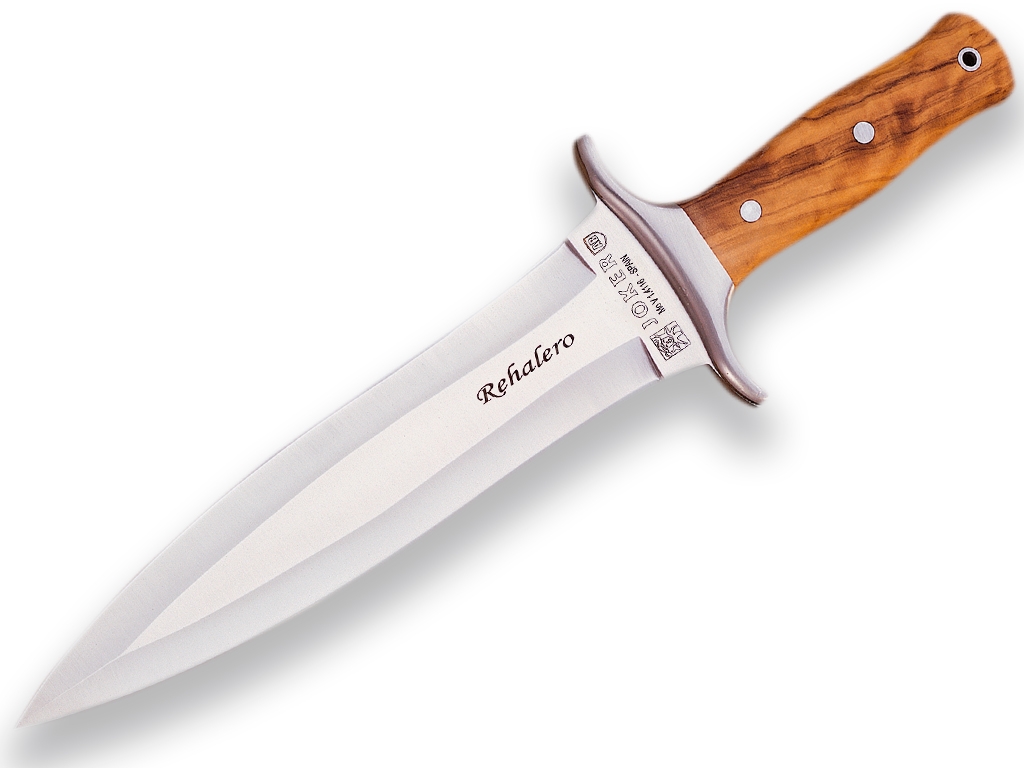 OLIVE WOOD 23,5 CM FIXED BLADE DOUBLE EDGE FINISH OFF JOKER REHALERO
