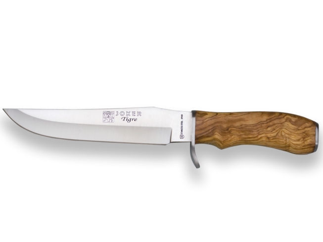 CUCHILLO DE CAZA CON PUÑO DE OLIVO Y...