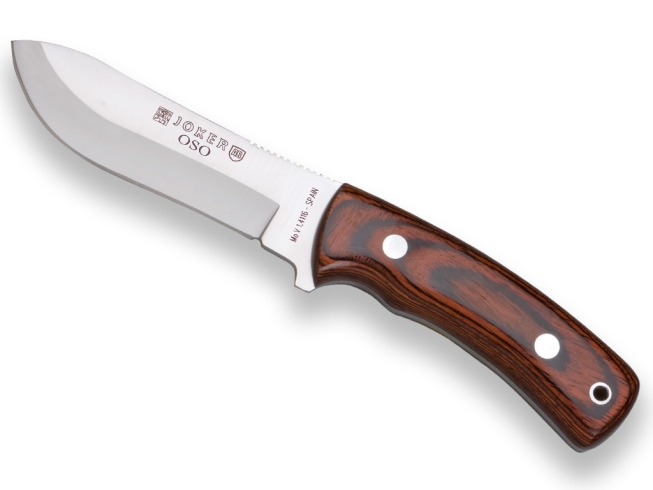 JOKER OSO HUNTING KNIFE, RED WOOD...