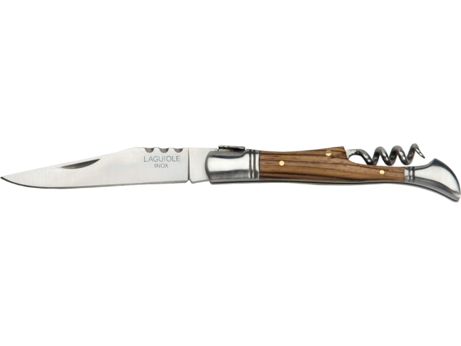 OLIVE WOOD HANDLE WITH CORKSCREW 10...