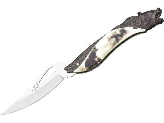 NAVAJA CON PUÑO ZAMAK DIBUJO OSO Y...