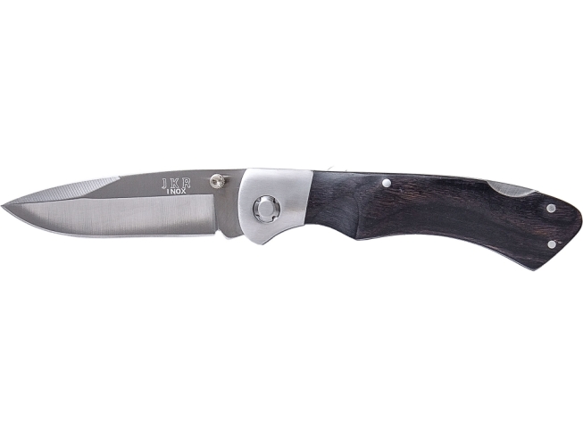 NAVAJA CON PUÑO DE MADERA Y HOJA DE 8 CM