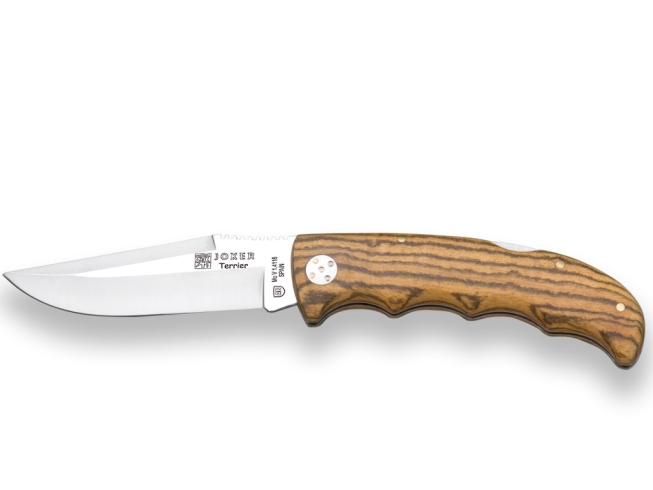 HUNTING FOLDING KNIFE JOKER TERRIER...