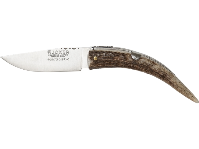 ANTLER TIP HANDLE, BLADE LENGTH 8 CM,...