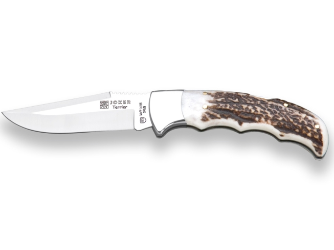 HUNTING FOLDING KNIFE JOKER TERRIER...