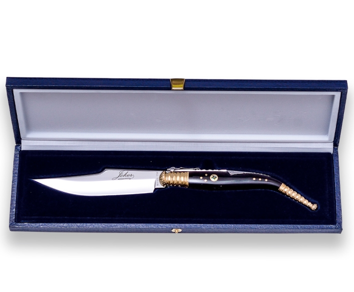 CLASSICAL SPANISH POCKET KNIFE JOKER NF12, BUFFALO HORN SCALES